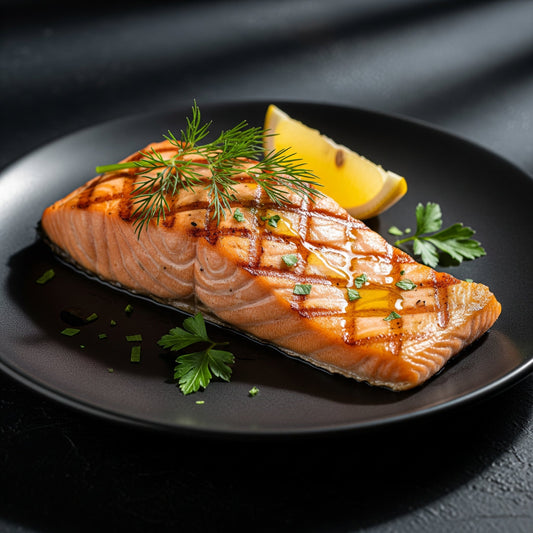 Salmão Grelhado com Azeite e Ervas