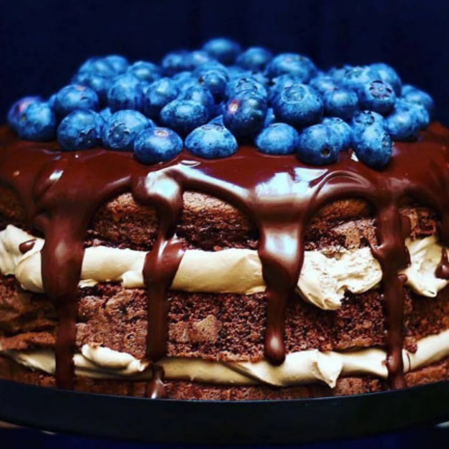 Creme de Choc. Negro S. Tomé com Mirtilo e Vinho Licoroso 75g